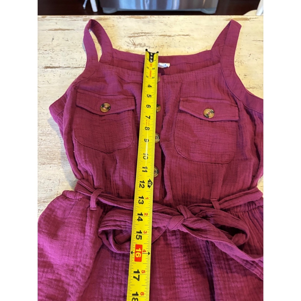NWTO Tribal Jeans Sloane Cotton Guaze Belted Jumpsuit W/Pockets womens' sz large - Picture 10 of 15